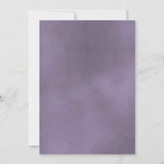 Invitation Elégant Dusty Purple Rose Nous Faisons Encore Vow (Dos)