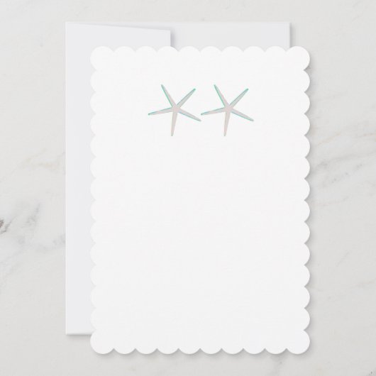 Invitation Elégant Elegant Gris Nautique Turquoise Blanc Mari (Dos)