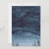 Invitation Élégant élégant Mariage de pins de forêt élégant (Dos)