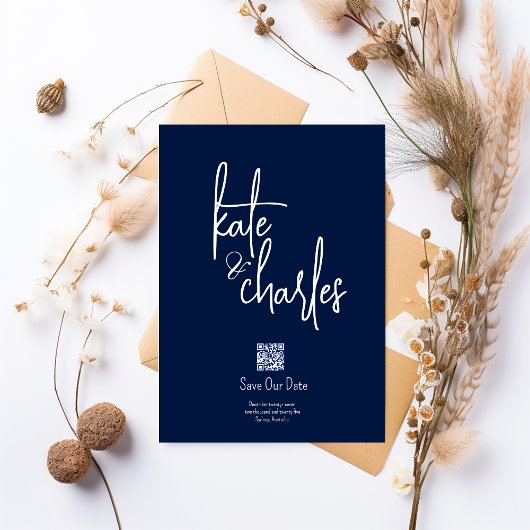 Invitation Élégant élégant moderne Personnalisé Noms Enregist