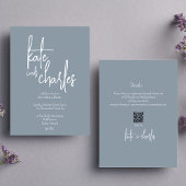 Invitation Élégant élégant moderne Personnalité Noms Mariage 