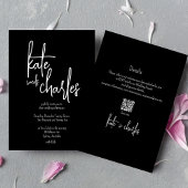 Invitation Élégant élégant moderne Personnalité Noms Mariage 