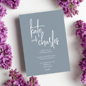 Invitation Élégant élégant moderne Personnalité Noms Mariage 