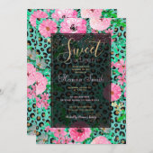 Invitation Elégant Empreinte de léopard de Monnaie et design  (Devant / Derrière)