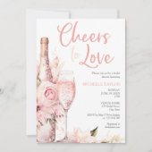 Invitation Élégant encourt à aimer Boho Blush Rose été (Devant)