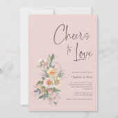 Invitation Elégant encourt à aimer la main lettre Fête des ma (Devant)