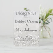 Invitation Elegant Engagement Party//Argent (Debout devant)