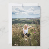 Invitation Élégant enterrement | Chic Memorial Service Photo (Dos)