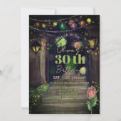 Invitation Elegant Entrance with String Lights 30th Birthday (Devant)