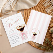 Invitation Elegant Espresso Baby is Brewing