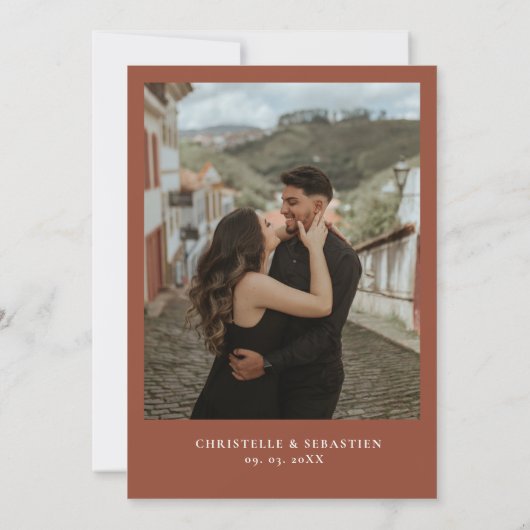 Invitation Elégant et chic Boho Fleur sauvage Mariage d'autom (Dos)