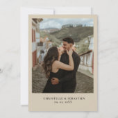 Invitation Elégant et chic Boho Fleur sauvage Mariage d'autom (Dos)