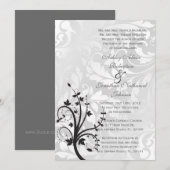 Invitation Elégant et classique mariage (Devant / Derrière)