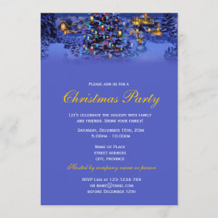 Invitation Élégant et classique Noël vintage vacances