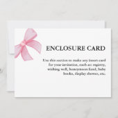 Invitation Élégant et élégant Bow Bow Blush Bow (Devant)