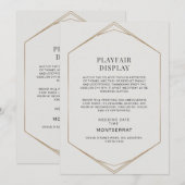 Invitation Élégant ET Minimaliste Géométrique Moderne (Devant / Derrière)