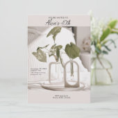 Invitation Elégant et moderne 40e anniversaire (Debout devant)