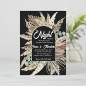 Invitation élégant et moderne en terre cuite boho Dîner de ré (Debout devant)