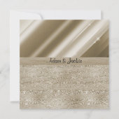 INVITATION ÉLÉGANT ET MODERNE MARIAGE SPLIT BRONZE PARTIES SC (Devant)