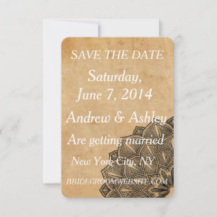 Invitation Élégant et rustique aspect vintage pour annoncer l