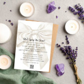 Invitation Élégant et simple Wedding shower de thème Bow