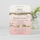 Invitation Élégant et stylé Floral Shower de mariage (Debout devant)