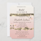 Invitation Élégant et stylé Floral Shower de mariage (Devant)