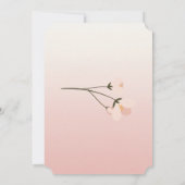 Invitation Élégant et stylé Floral Shower de mariage (Dos)