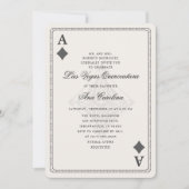 Invitation Élégant et unique Las Vegas Quinceañera (Devant)