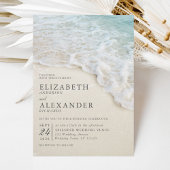 Invitation Elégant été Ocean Beach Mariage
