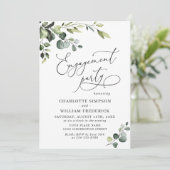 Invitation Elégant Eucalyptus Aquarelle PARTICIPANT (Debout devant)