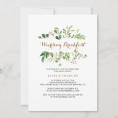 Invitation Elégant Eucalyptus Feuille de verdure Mariage peti (Devant)