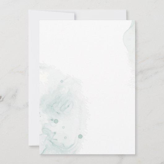 Invitation Elégant Eucalyptus Green Feuille Mariage botanique (Dos)