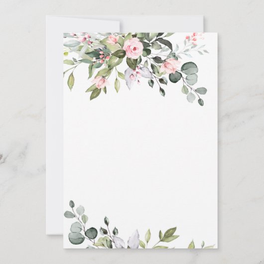 Invitation Elegant Eucalyptus Greenery (Dos)