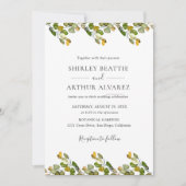 Invitation Elegant Eucalyptus Greenery Wedding (Devant)