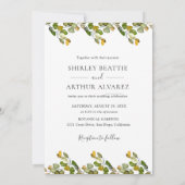 Invitation Elegant Eucalyptus Greenery Wedding (Dos)