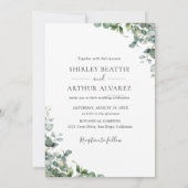 Invitation Elegant Eucalyptus Greenery Wedding (Dos)