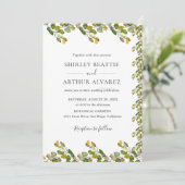 Invitation Elegant Eucalyptus Greenery Wedding (Debout devant)