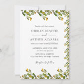 Invitation Elegant Eucalyptus Greenery Wedding (Dos)