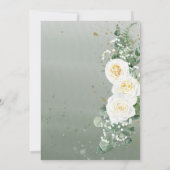 Invitation Elegant Eucalyptus Greenery Wedding Details Card (Dos)