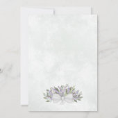 Invitation Elégant Eucalyptus & Lavender Mariage catholique (Dos)