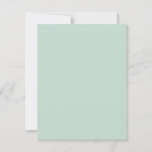 Invitation Elégant Eucalyptus Mariage QR Code RSVP I (Dos)