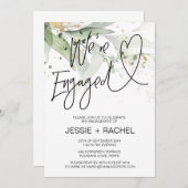 Invitation Elégant Eucalyptus Nous sommes engagés dans la par (Devant / Derrière)