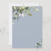Invitation Elégant Eucalyptus verdure Brunch & Bubbly (Dos)