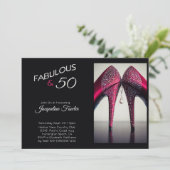 Invitation Élégant Fabuleux 50 talons hauts Éclairage rouge G (Debout devant)