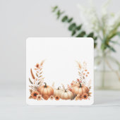 Invitation Elegant fall watercolor illustration (Debout devant)