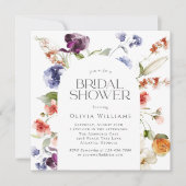 Invitation Elegant Fantasy Floral Bridal Shower (Devant)