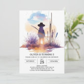 Invitation Elégant Far West Cowboy (Debout devant)