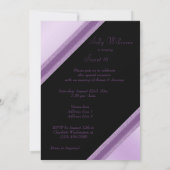 Invitation Élégant Faux Bow & Ribbon Sweet 16 Anniversaire (Dos)