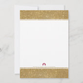 Invitation Élégant Faux Gold Parties scintillant Répétition D (Dos)